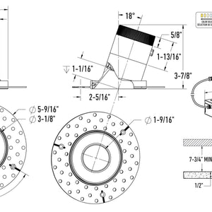 Moda 3in Modular Downlight, 20deg