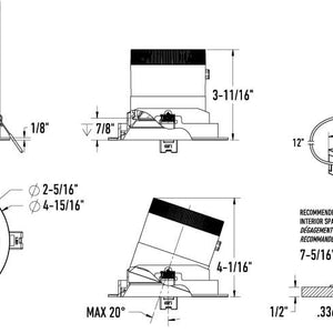 Moda 4in Modular Downlight, 60deg