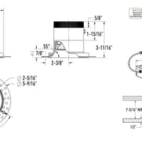 Moda 4in Modular Downlight, 35deg