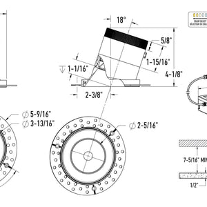 Moda 4in Modular Downlight, 20deg