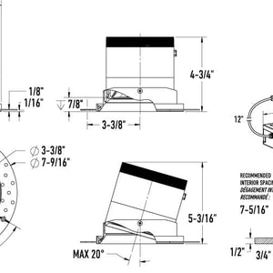 Moda 6in Modular Downlight, 60deg