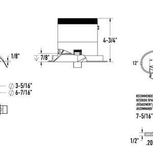 Moda 6in Modular Downlight, 35deg