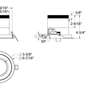 Moda 6in Modular Downlight, 60deg