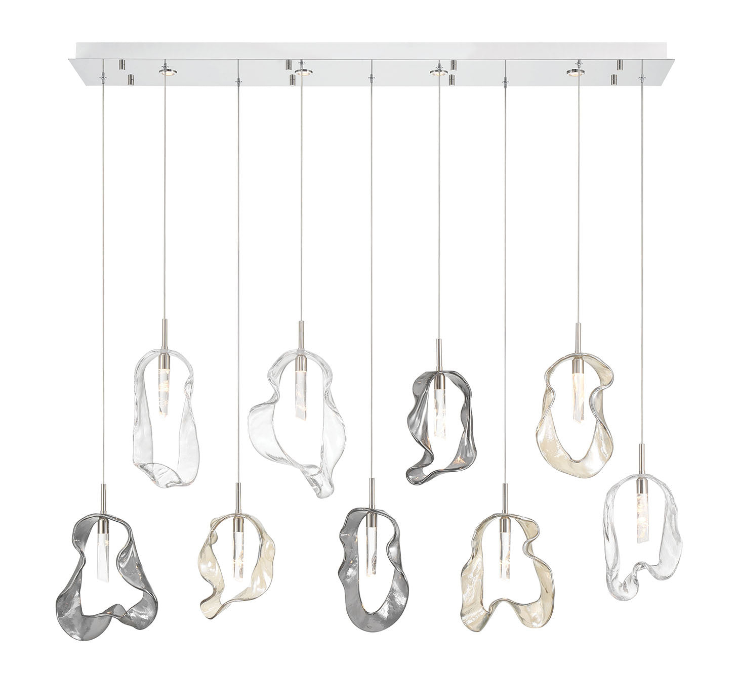 Norah 9-Light 51" Integrated LED Linear Chandelier