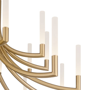 Olette 2-Tiers 20-Light 42" Integrated LED Grand Chandelier