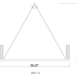 Beau 60-in Chandelier