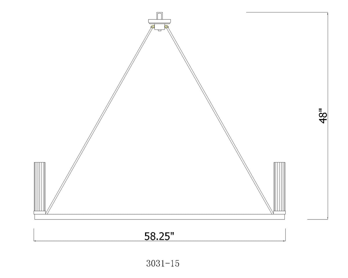 Beau 60-in Chandelier