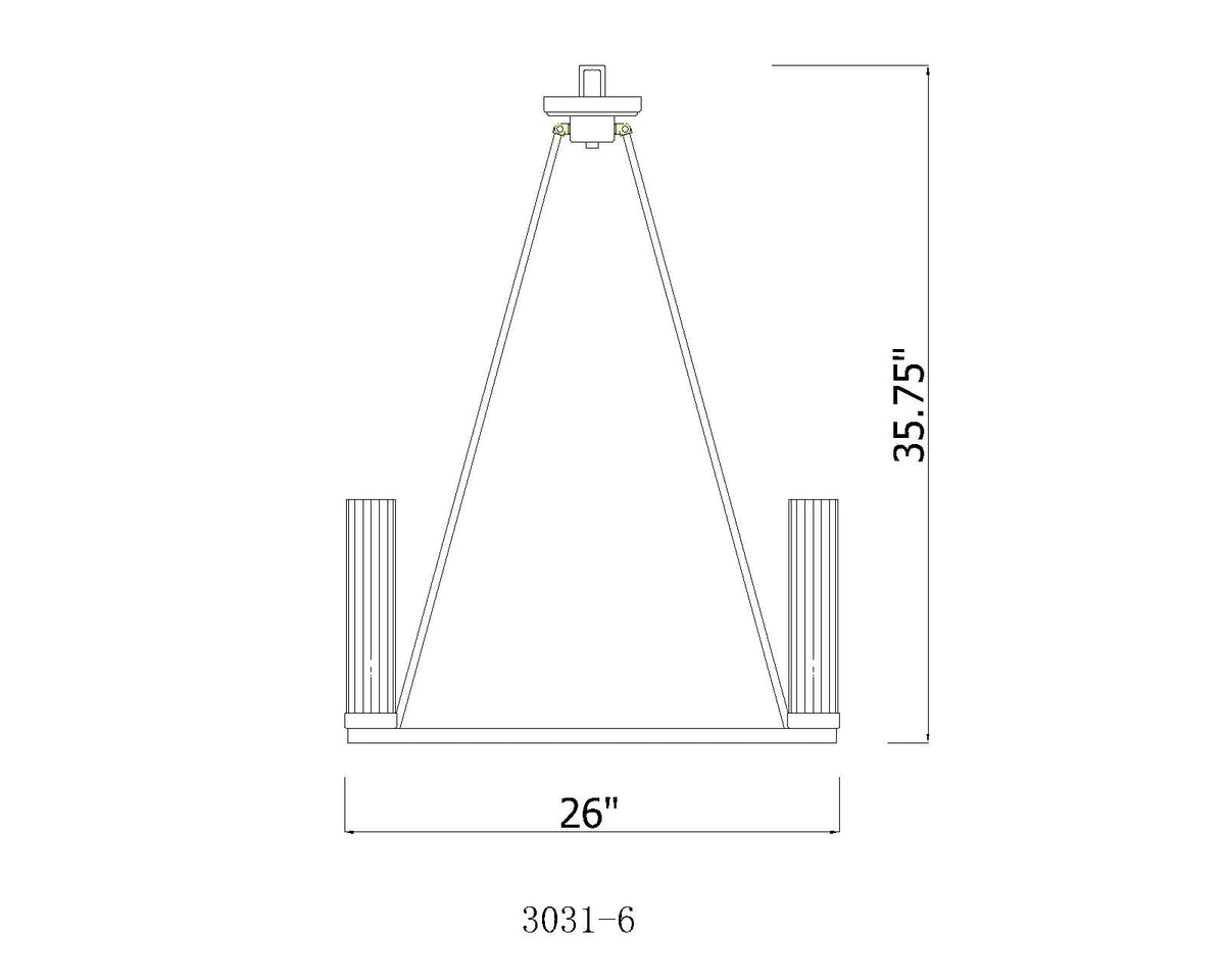 Beau 26-in Chandelier