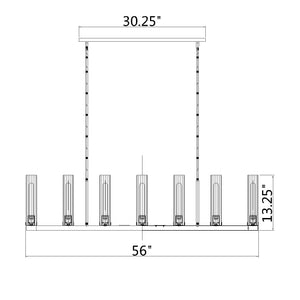 Beau 56-in Linear Chandelier