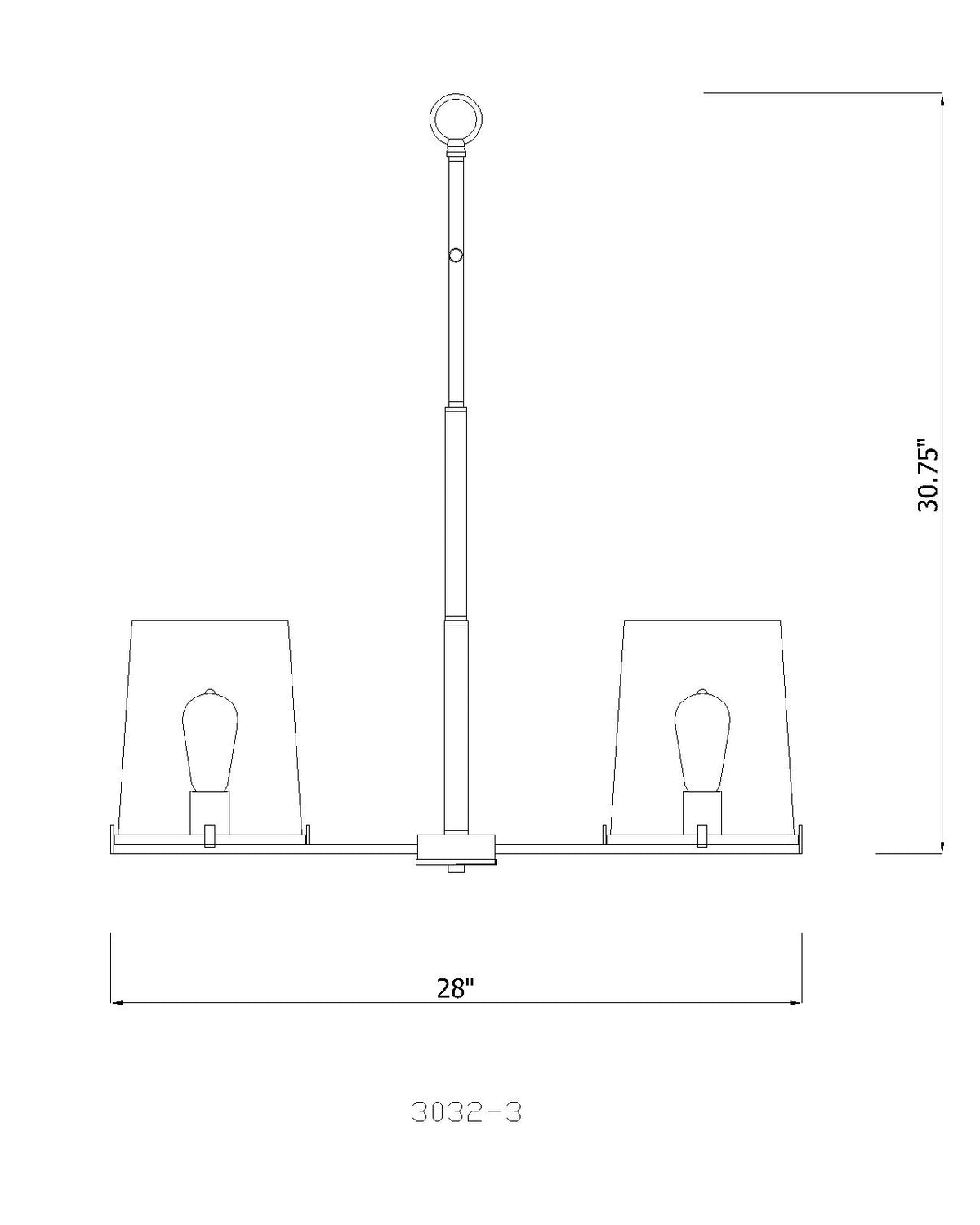 Callista 28-in Chandelier