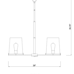 Callista 28-in Chandelier