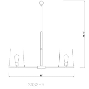 Callista 33-in Chandelier