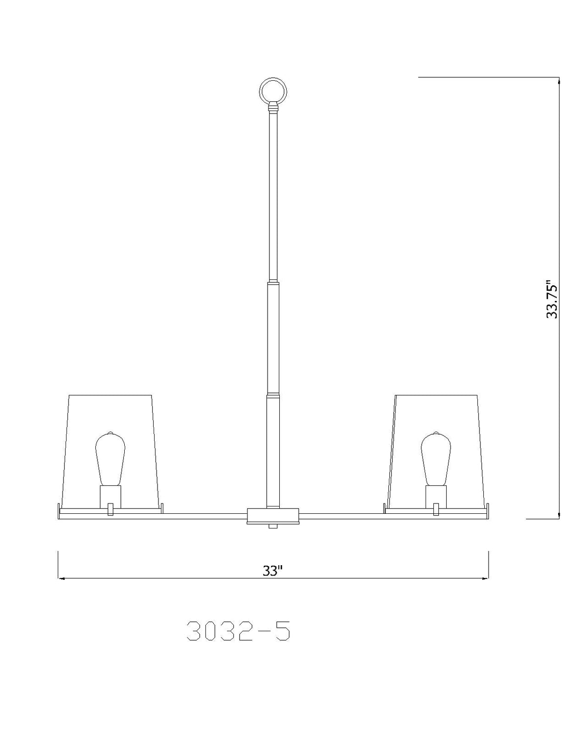 Callista 33-in Chandelier