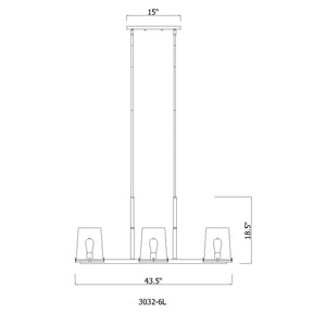 Callista 43-in Linear Chandelier