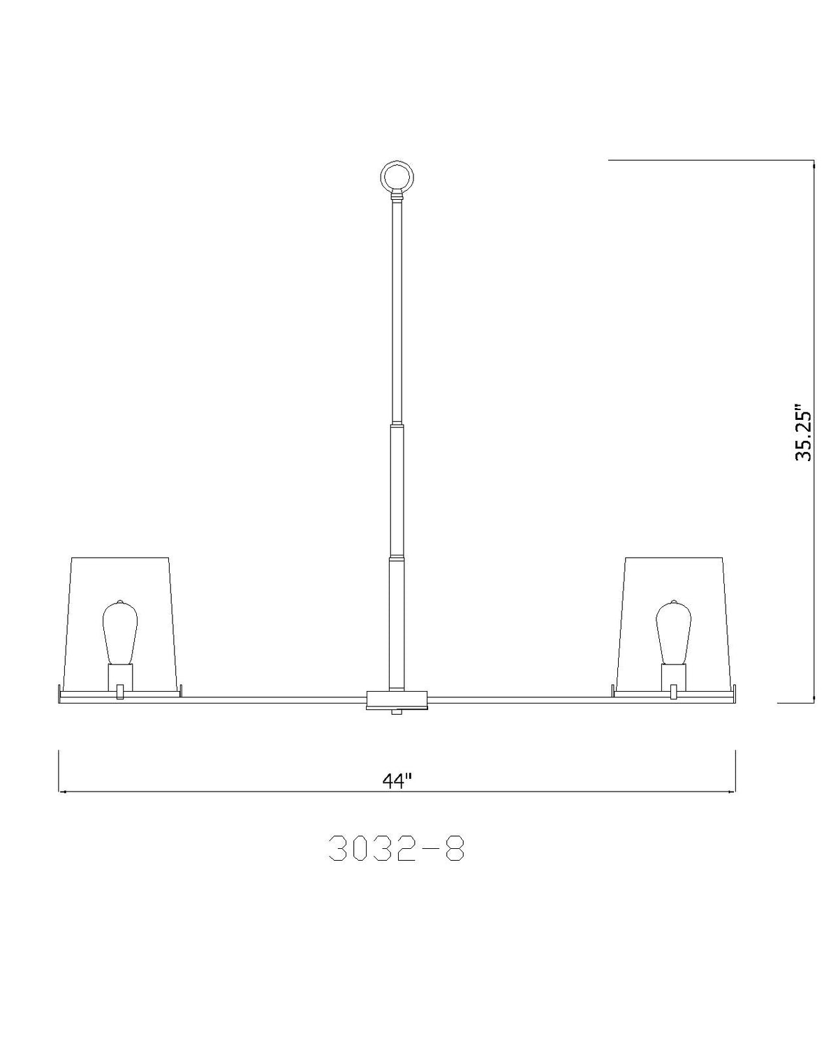 Callista 44-in Chandelier
