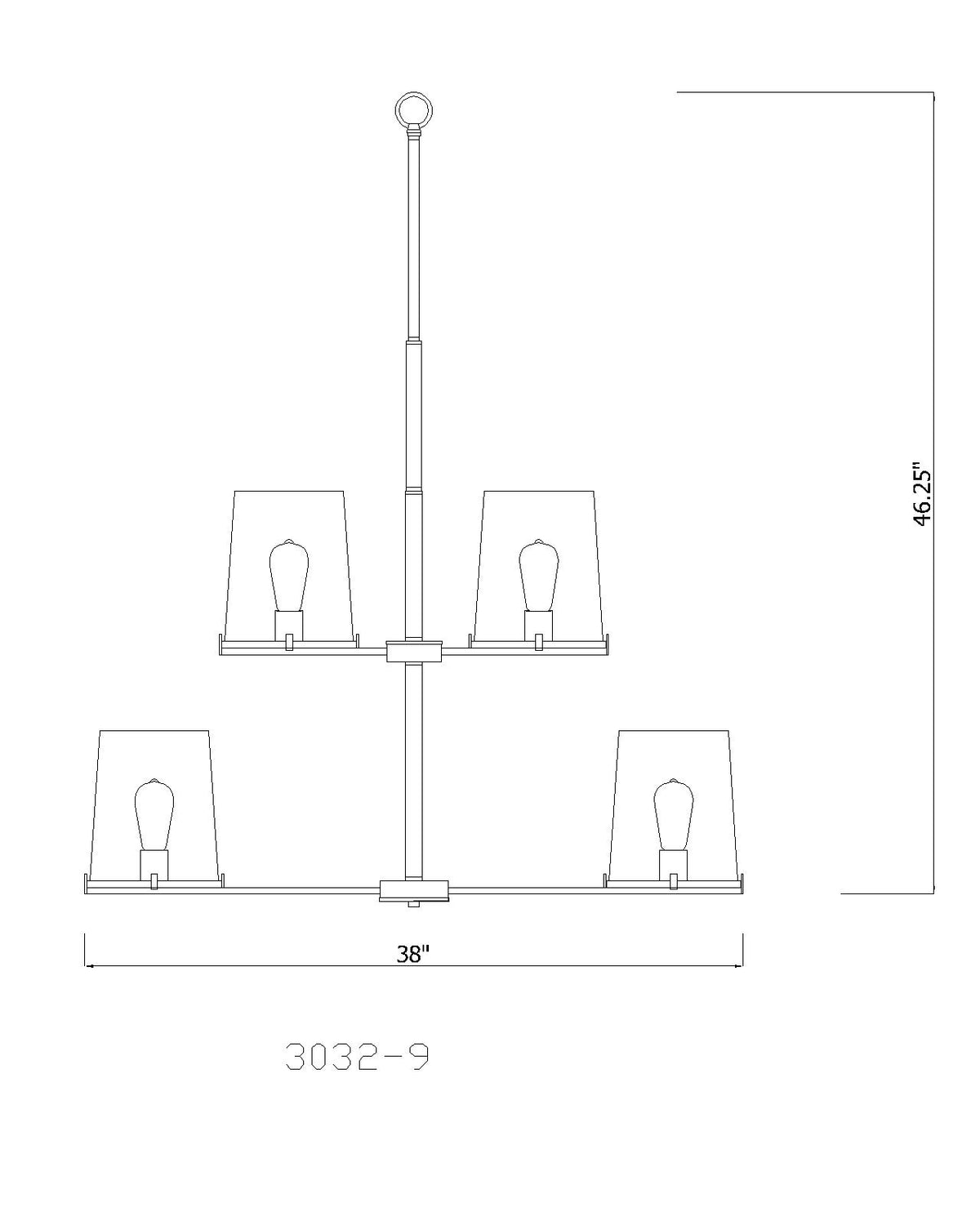 Callista 38-in Chandelier