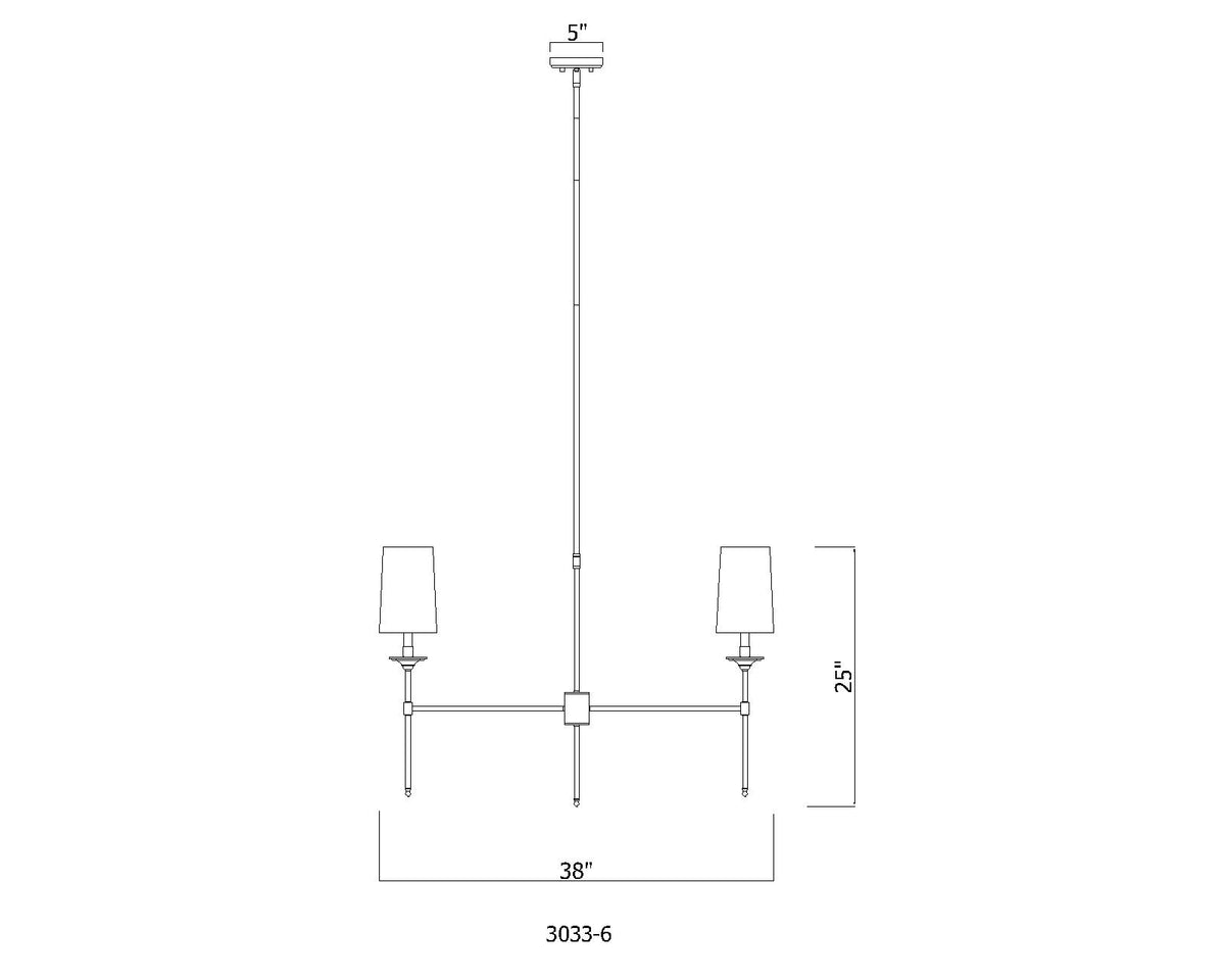 Emily 38-in Chandelier