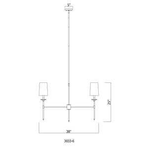 Emily 38-in Chandelier