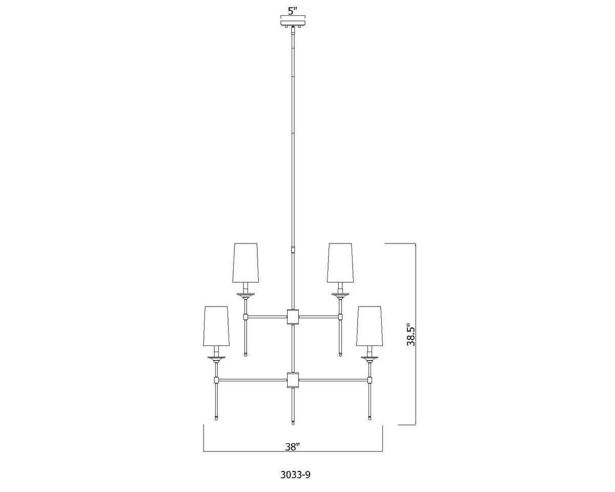 Emily 38-in Chandelier