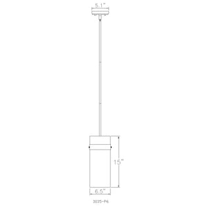 Fontaine 6.5-in Pendant