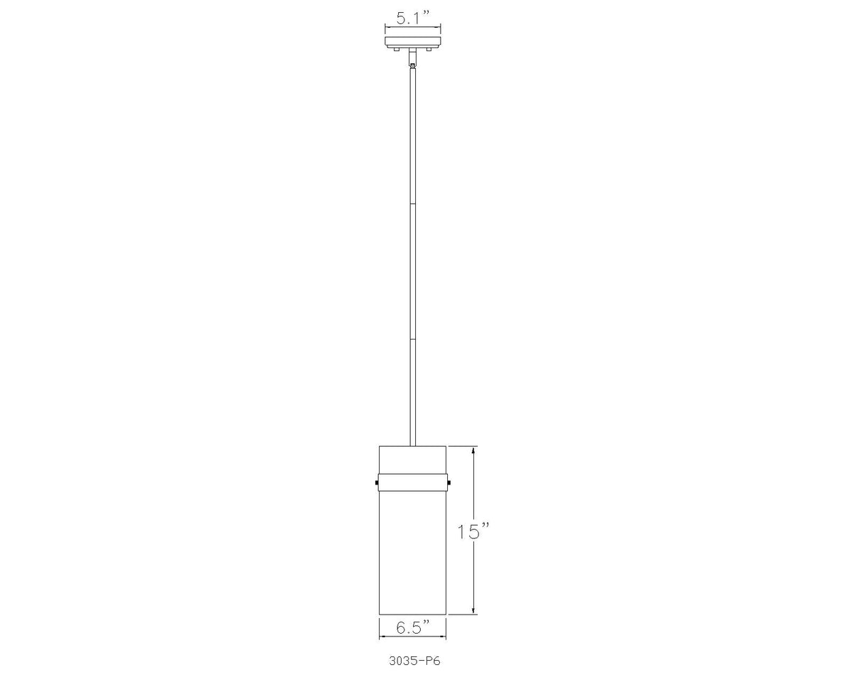 Fontaine 6.5-in Pendant