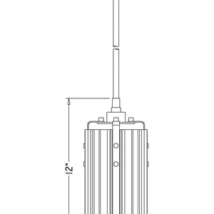 Alverton 5.5-in Pendant 1 x 100W - Medium