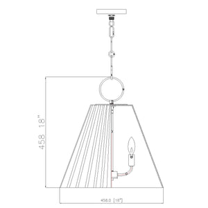 Alaric Pendant 3 x 60W - Candelabra