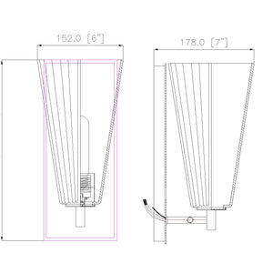 Alaric Small Sconce 1 x 60W - Medium