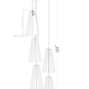 Farrell 12-in Round Multi Pendant