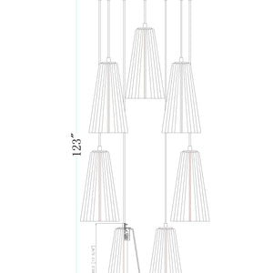 Farrell 18-in Round Multi Pendant