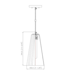 Farrell 7-in Corded Pendant