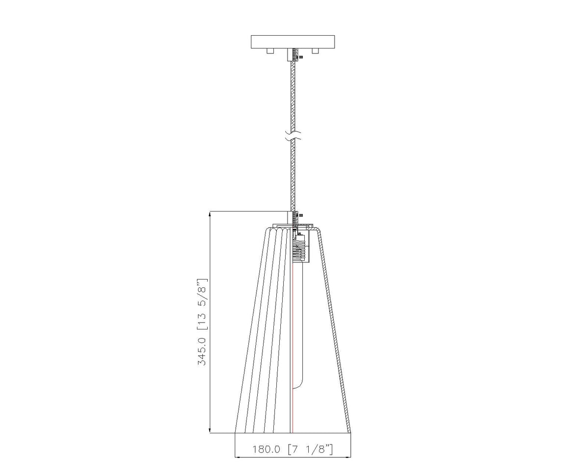 Farrell 7-in Corded Pendant