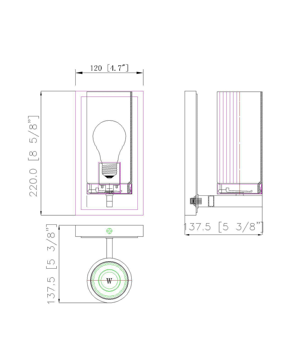 Danica 4.75-in Wall Sconce