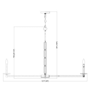 Kaden 48-in Chandelier