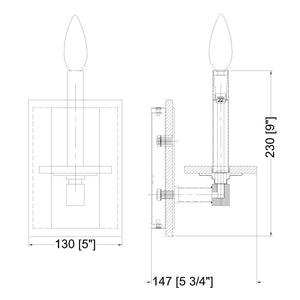 Kaden 9-in Sconce