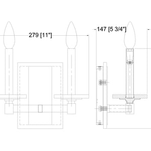 Kaden 9-in Sconce