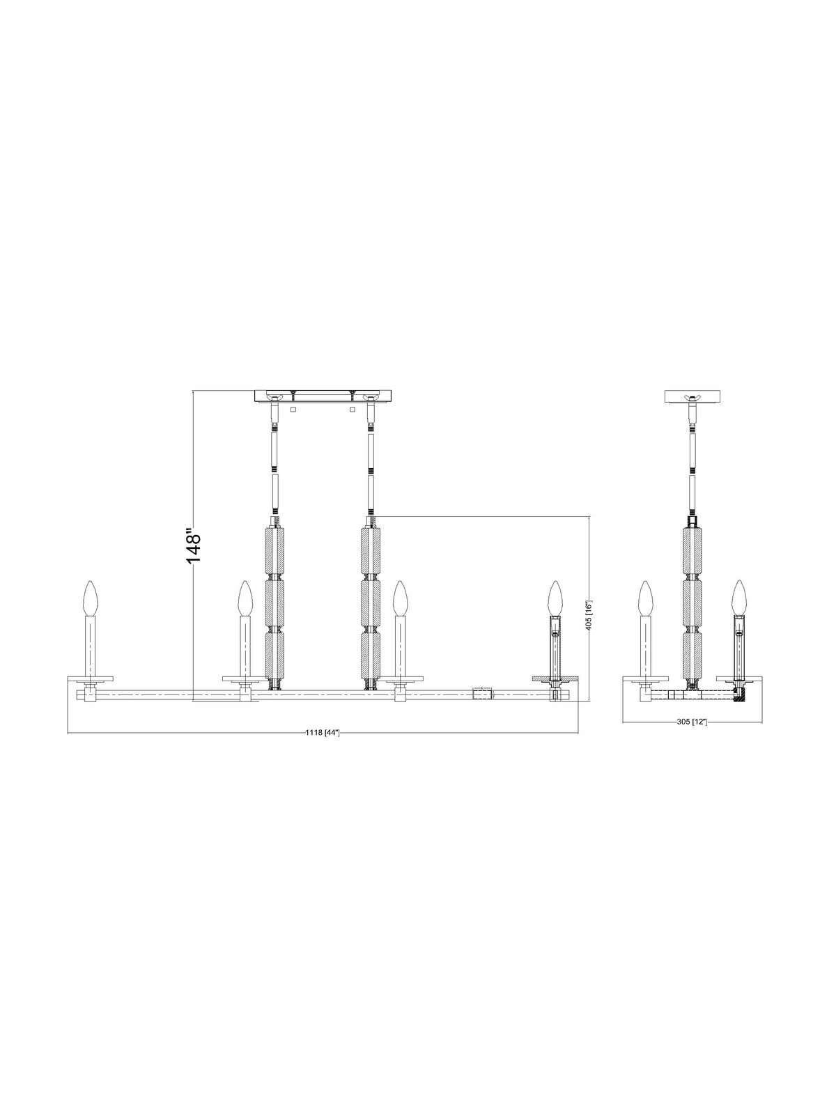 Kaden 44-in Linear