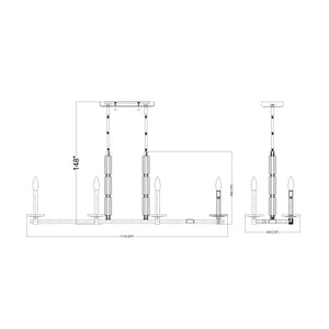 Kaden 44-in Linear