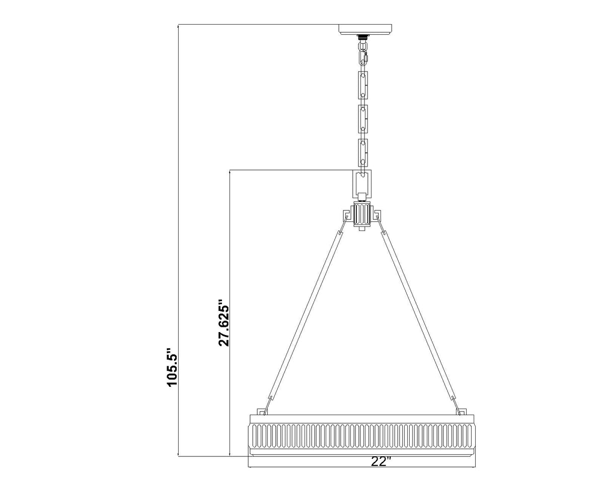 Quinn 22-in Pendant