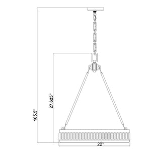 Quinn 22-in Pendant