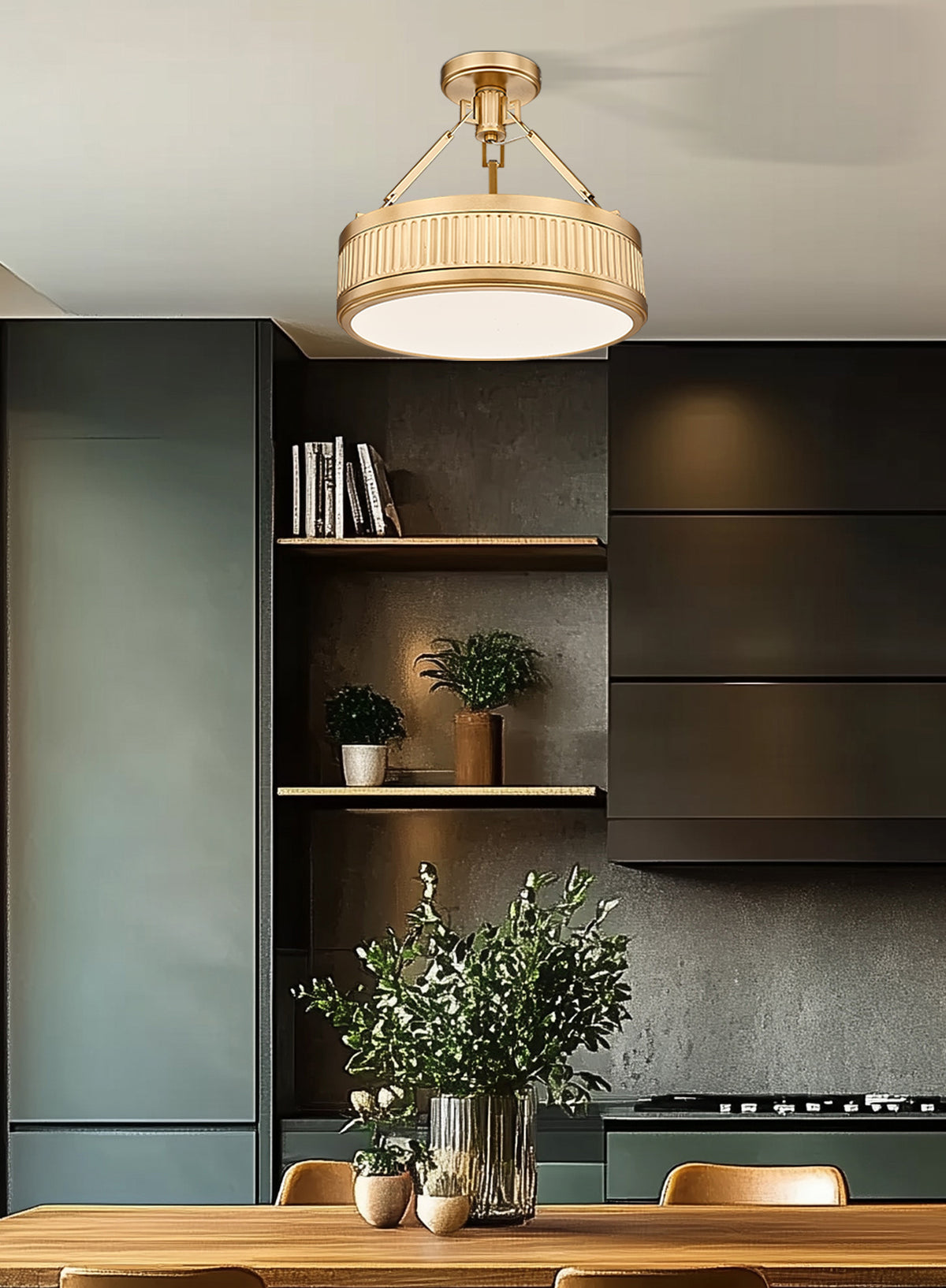 Quinn 1 Light Semi Flush Mount