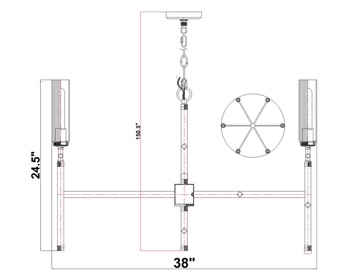 Esme 6 Light Chandelier