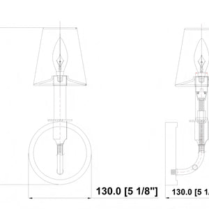 Tova 1 Light Wall Sconce
