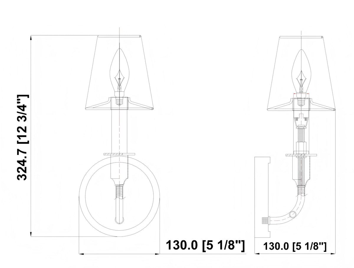 Tova 1 Light Wall Sconce