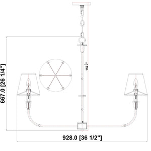 Tova 6 Light Chandelier
