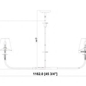 Tova 2 Light Linear Chandelier