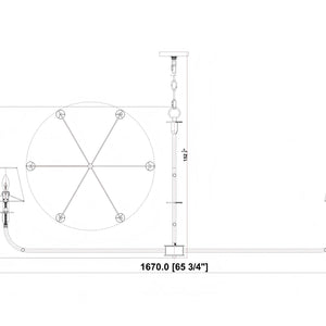 Tova 6 Light Chandelier