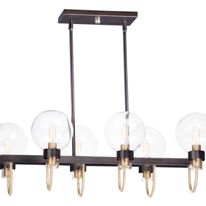 Bauhaus 6-Light Linear Chandelier