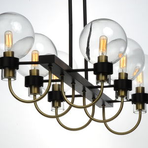 Bauhaus 6-Light Linear Chandelier