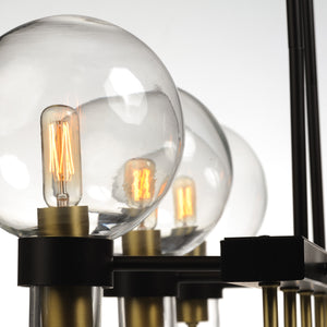Bauhaus 6-Light Linear Chandelier